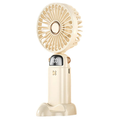 1/2 PCS 3-in-1 1800mAh Foldable USB Fan with Phone Holder - Portable Handheld & Desk Cooler w/ 360° Cooling