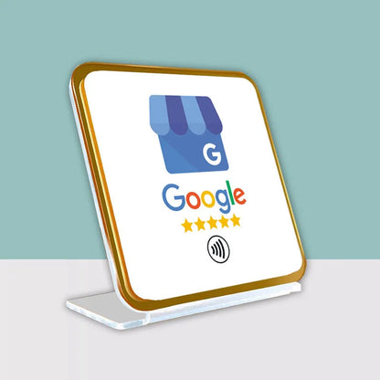 NFC Dual Chips Acrylic Restaurant Table Display Stand for Google+Instagram Google+Facebook Social Media