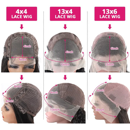 Bone Straight 13x4 Lace Front Wigs Human Hair 13x6 Transparent Lace Frontal Wigs Human Hair Pre Plucked 4x4 Lace Wigs For Women