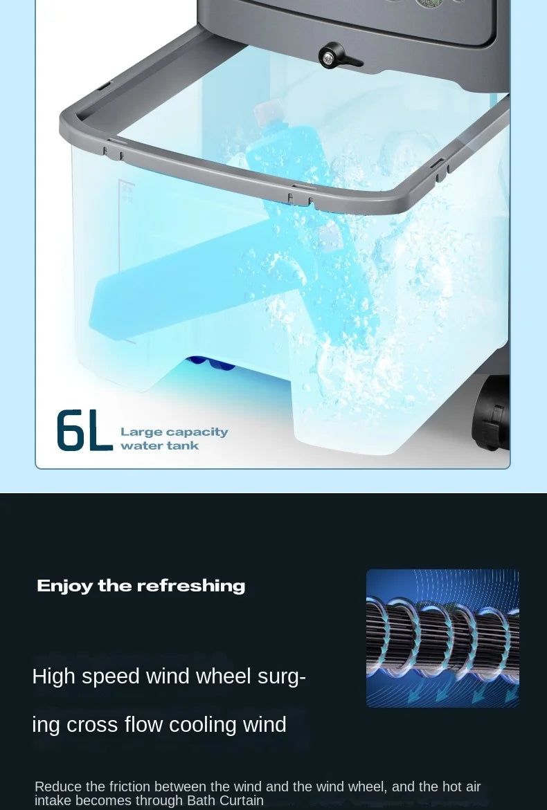 Haier Air Conditioner Fan Cooling Fan Humidification Refrigeration Bladeless Fan Household Air Conditioner Small Air Conditioner