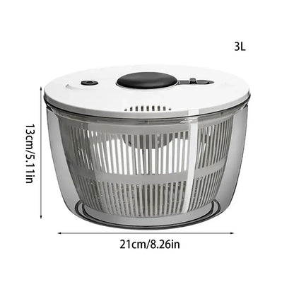 Vegetable Dryer Spinner Lettuce Dryer Vegetable Dehydrator 3L/5L Kitchen Vegetable Dryer Quick Drainage For Fruit Washing And