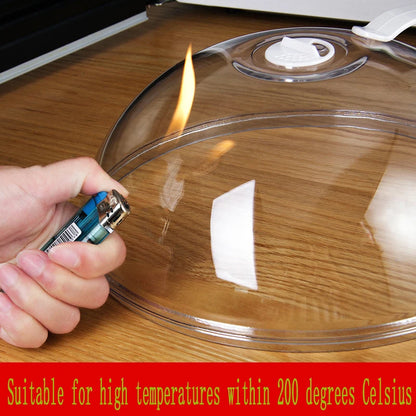 (1pc)Microwave Oven Splash Proof Cover, High Temperature Resistant Food Heating Cover, Food Preservation Cover, Oil Proof Cover