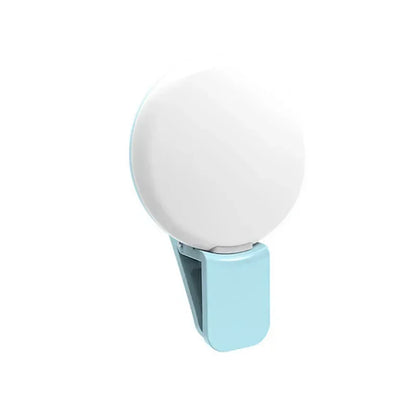 Mobile Phone Fill Flash Lens Ring Light Lamp Portable Clip Three Stop Dimming Mini Durable Practical 10 LED Selfie Ring Beauty