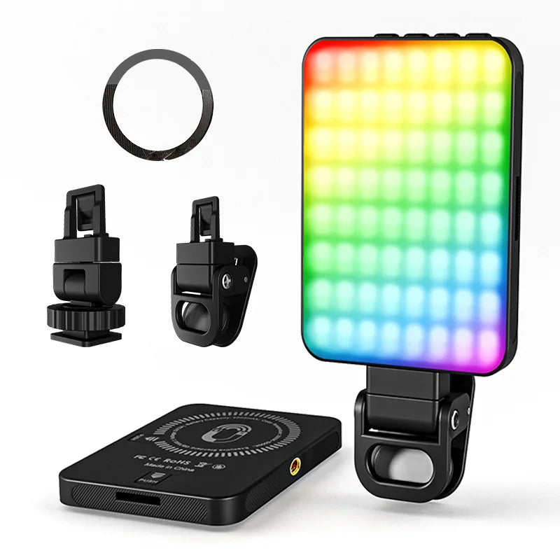 Mini Magnetic Phone Selfie Light For iPhone Magsafe Pocket Light for Tablet Laptop Computer Video TikTok YouTube Filming Makeup