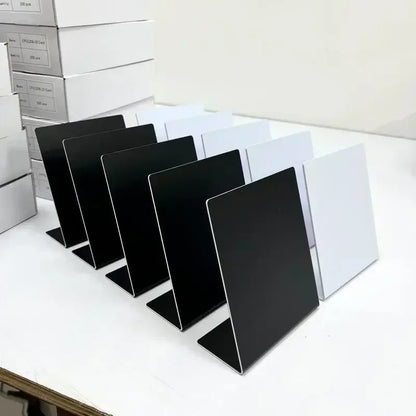 RFID NFC QR code Google Review stand display White Black Blank Pattern 13.56MHz NFC215 chip 504Bytes Patternless Social media
