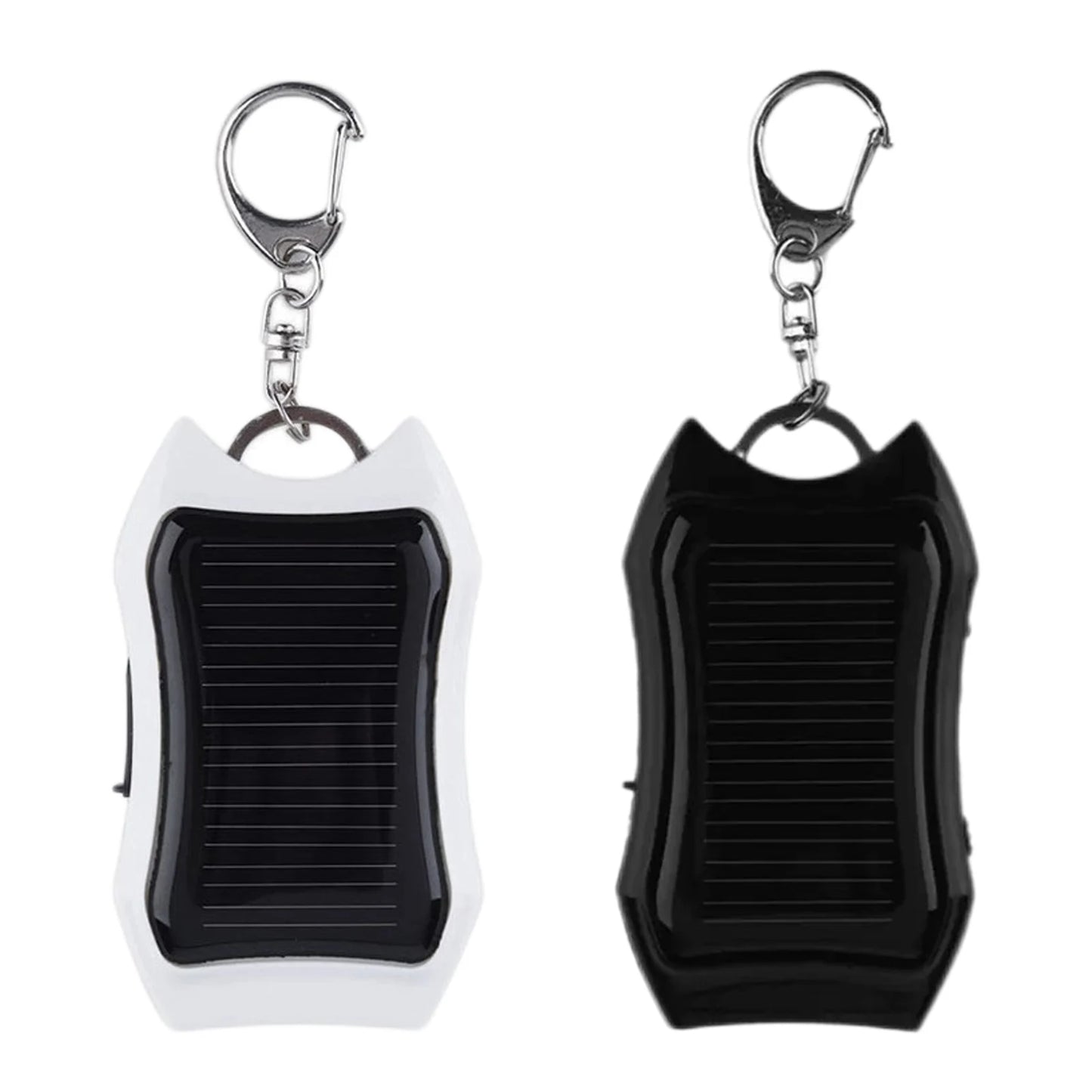 Keychain Power Bank USB External Solar 950mAH Cell Phone Backup Power Bank with 3 LED Light Charging Equipment for Hiking Travel