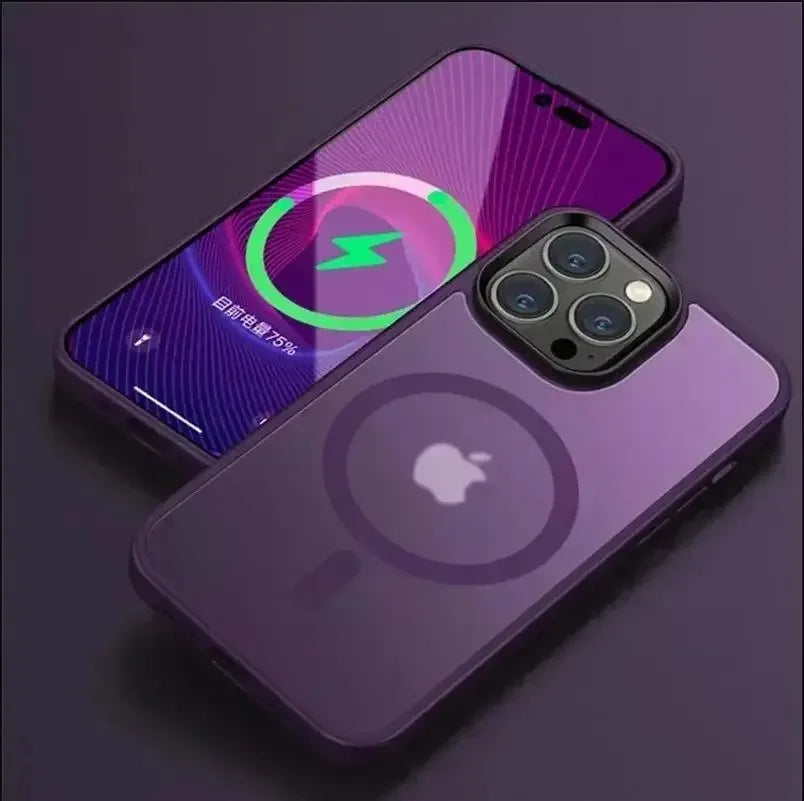 Translucent Frosted Matte Magnetic Phone Case For iPhone 17 16 15 14 Plus 13 12 Pro Max Case For Magsafe Wireless Charging Cover