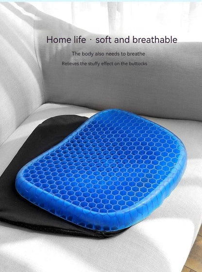 Car Seat Cushion Breathable Cool Gel Cooling Pad Universal Car Honeycomb Butt Pad Car Home Office Chair Cushion