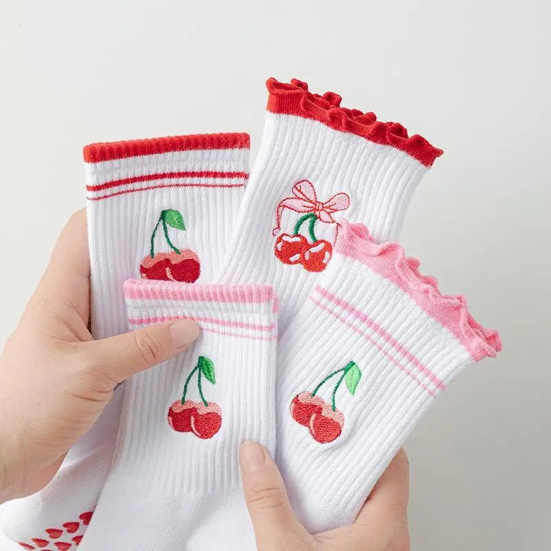Cotton Breathable Mid-calf Yoga Socks Anti-slip Sports Socks Pilates Socks Dance Fitness Training Socks