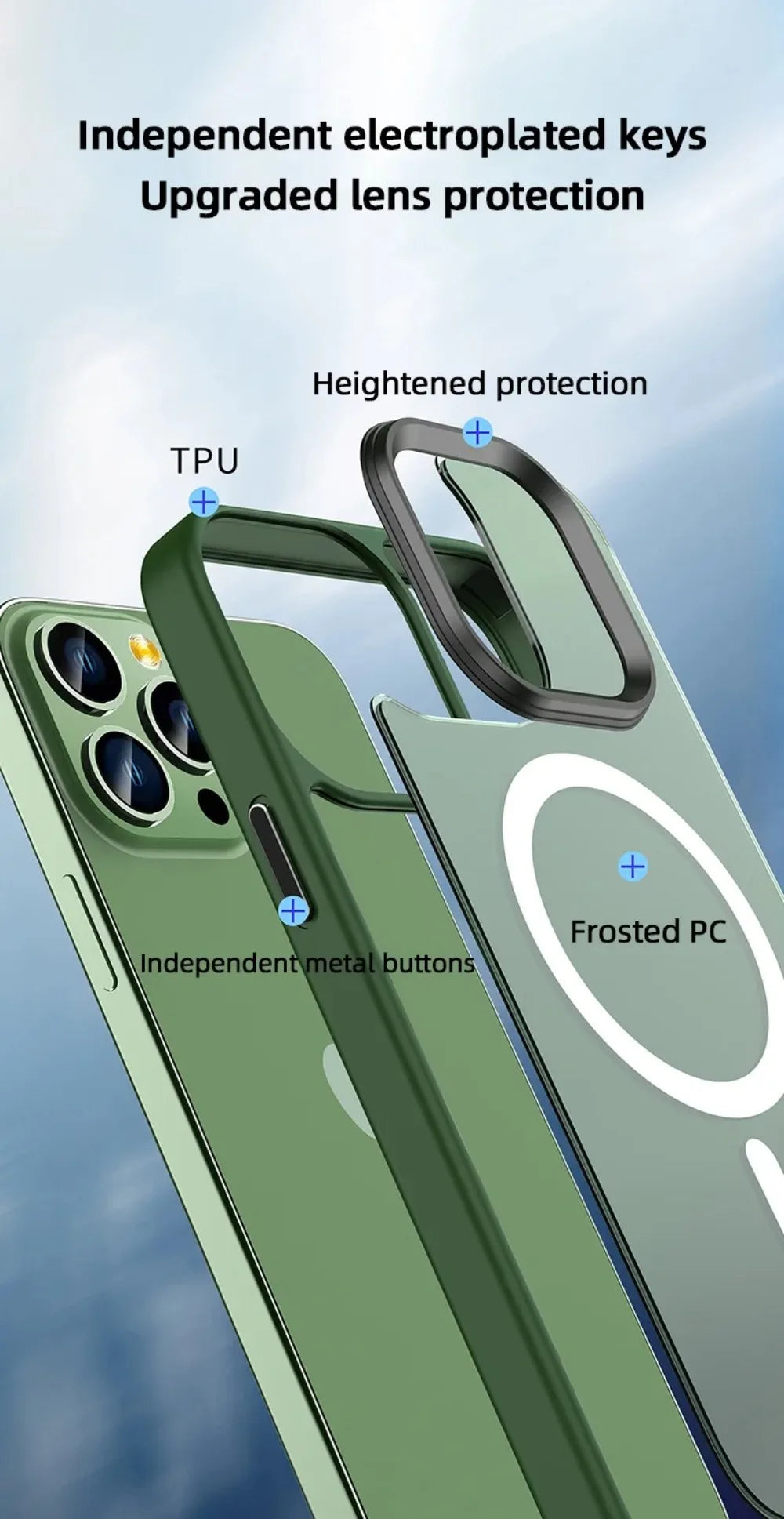 Translucent Frosted Matte Magnetic Phone Case For iPhone 17 16 15 14 Plus 13 12 Pro Max Case For Magsafe Wireless Charging Cover