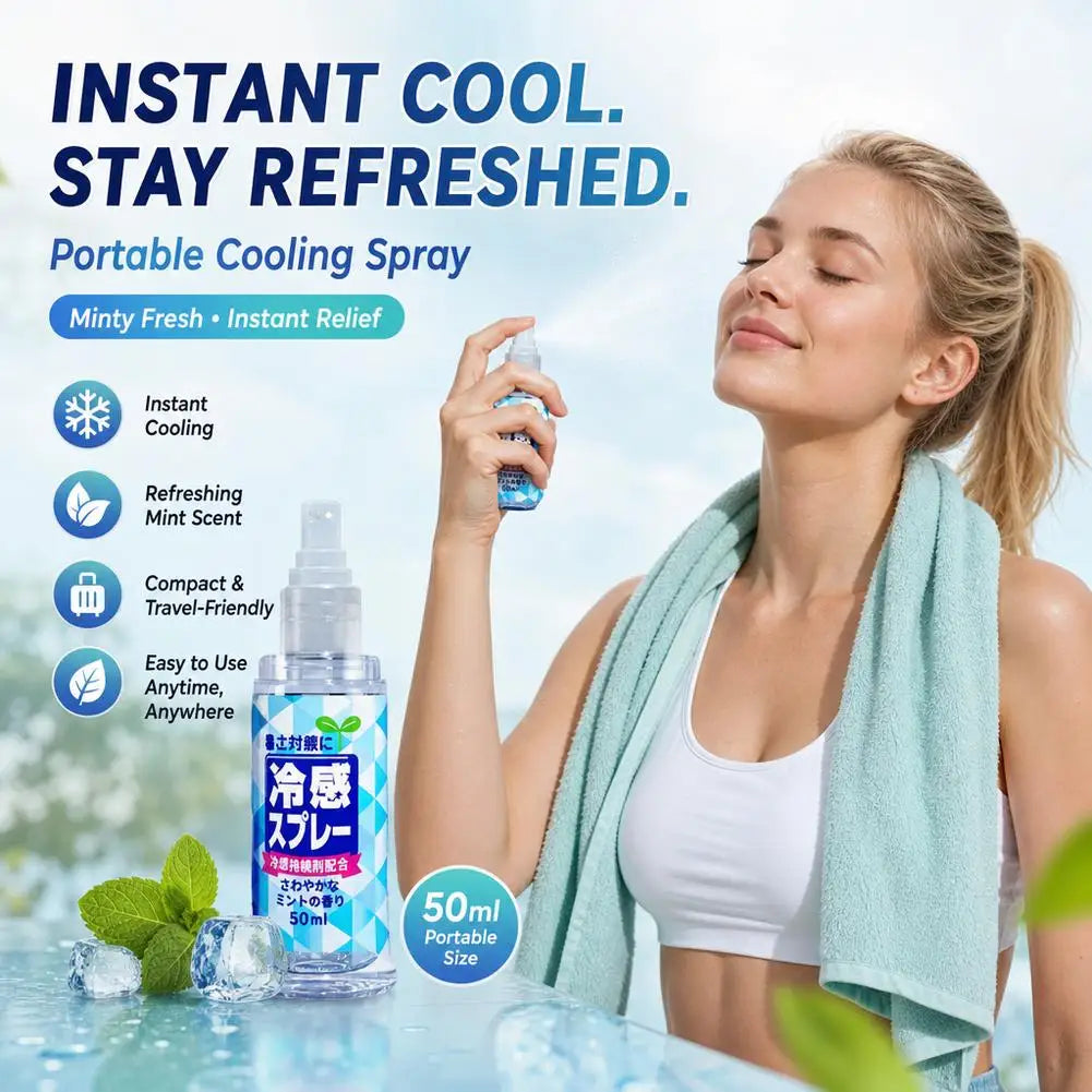 Cooling Spray Outdoor Sun Protection And Cooling Spray,Cooling Spray Students Summer An Excellent Anti-Heat And Cooling Solution