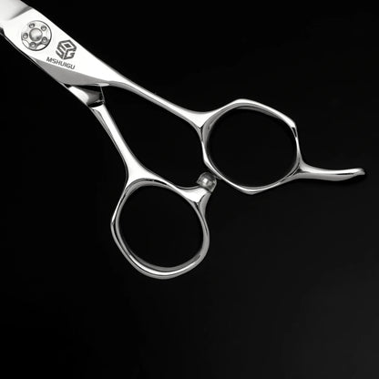 MSHUIGU professional barber Small size scissors 440C 5-5.5-6inch Multifunctional thinning shears Salon Tool Accessories