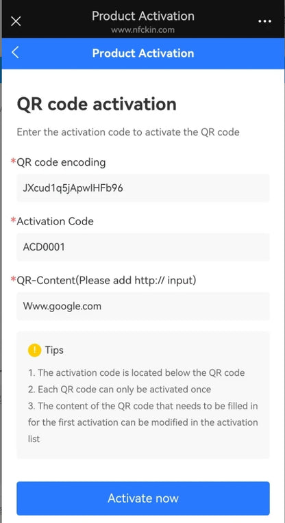 NFC 215 Programmable for Google Review Card NFC Station Table 13.56Mhz QR code can be independently set to link Standing Card