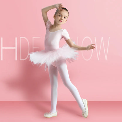 Premium Girls Ballet Dance Tights - Soft Footed Stockings for Dance, Halloween & School Uniform