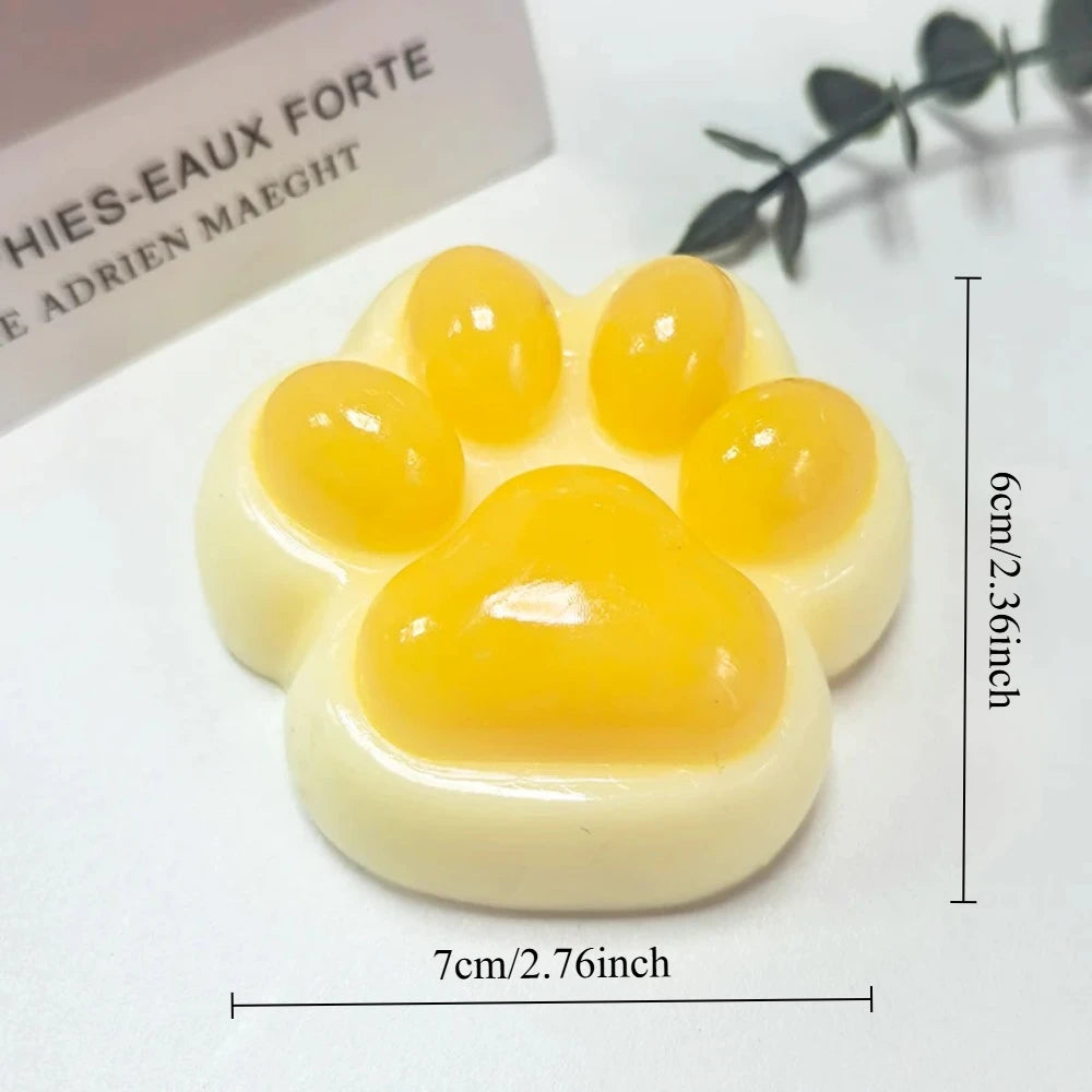 Soft Taba Squishy Cat Paw Fidget Toys  Sensory Stress Relief Toy for Kids Adults Anxiety Relaxation, Squeeze Gift for Friends