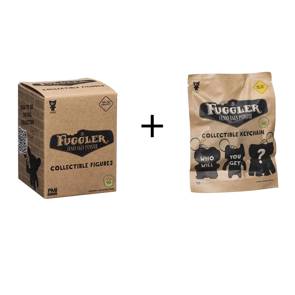 Fuggler Orignal Blind Box Keychain Pendant Model Doll Funny Ugly Monster Figure Statue 6-8.5cm Ornaments Dolls Birthday Gifts