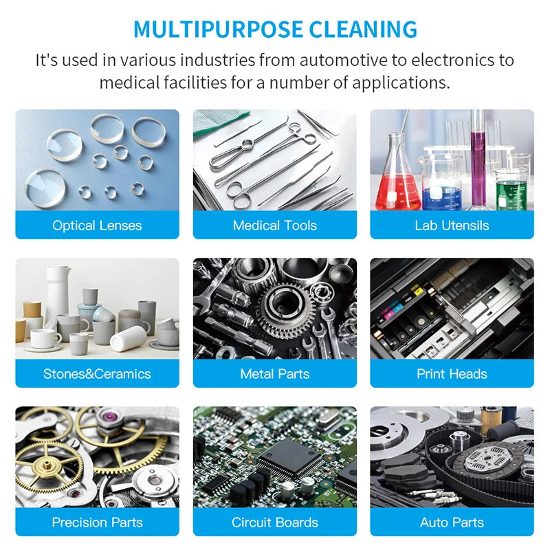 6.5L Vinyl Record Ultrasonic Cleaner with Bracket(Set) for Wash LP 12 Inch Records Label Saver Aluminum CNC Made 220V EU Plug