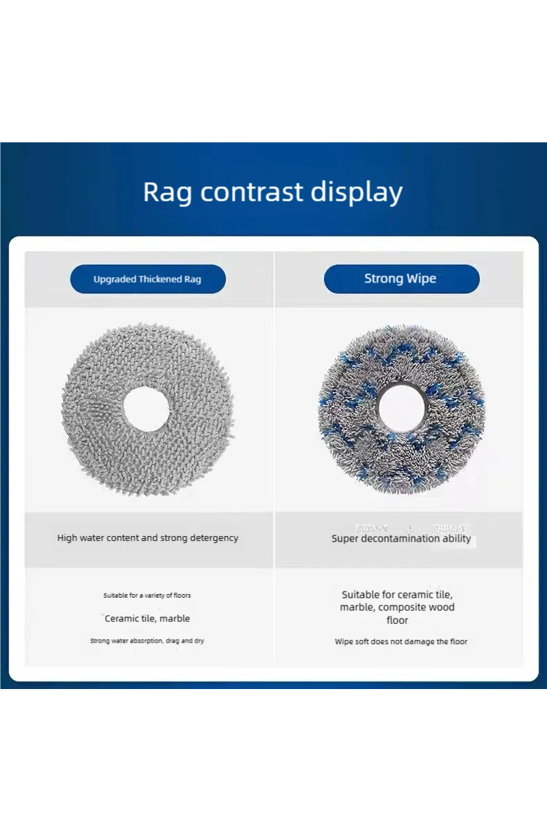 For Midea V12  Eureka J12 Ultra Robot VacuumThe consumables such as the main brush dust bag side brush cloth and filter screen