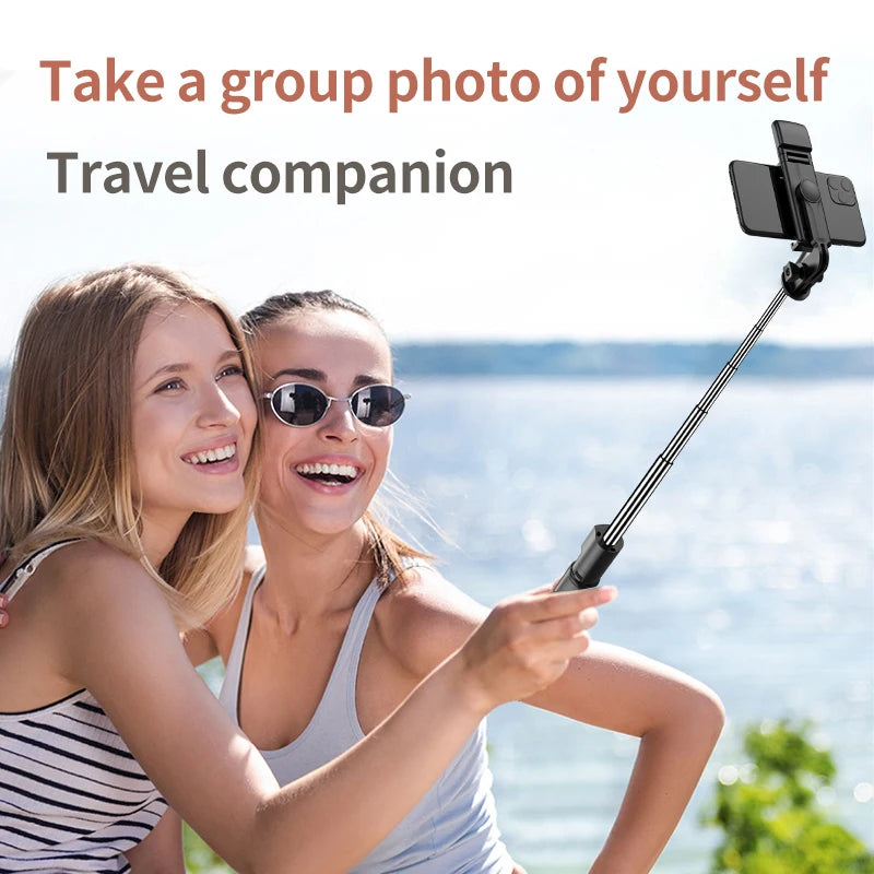 MEUYAG Wireless Selfie stick Tripod With Fill Light Bluetooth Shutter Remote Control Portable Foldable Monopod For Smart Phone