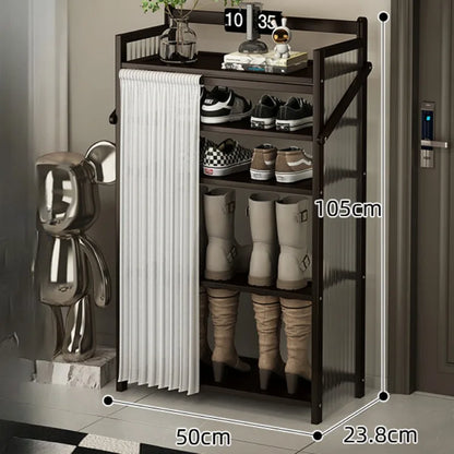 Folding Shoe Racks Multi-storey Simplicity Storage Shelves No Installation Required Strong Load-bearing Capacity Shoe Cabinet