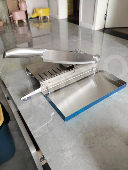 LIJAYO Commercial Manual Frozen Chicken Duck Fish Slicer Bone Cutting Tool Stainless Steel Minced Lamb Bone Meat Cutter