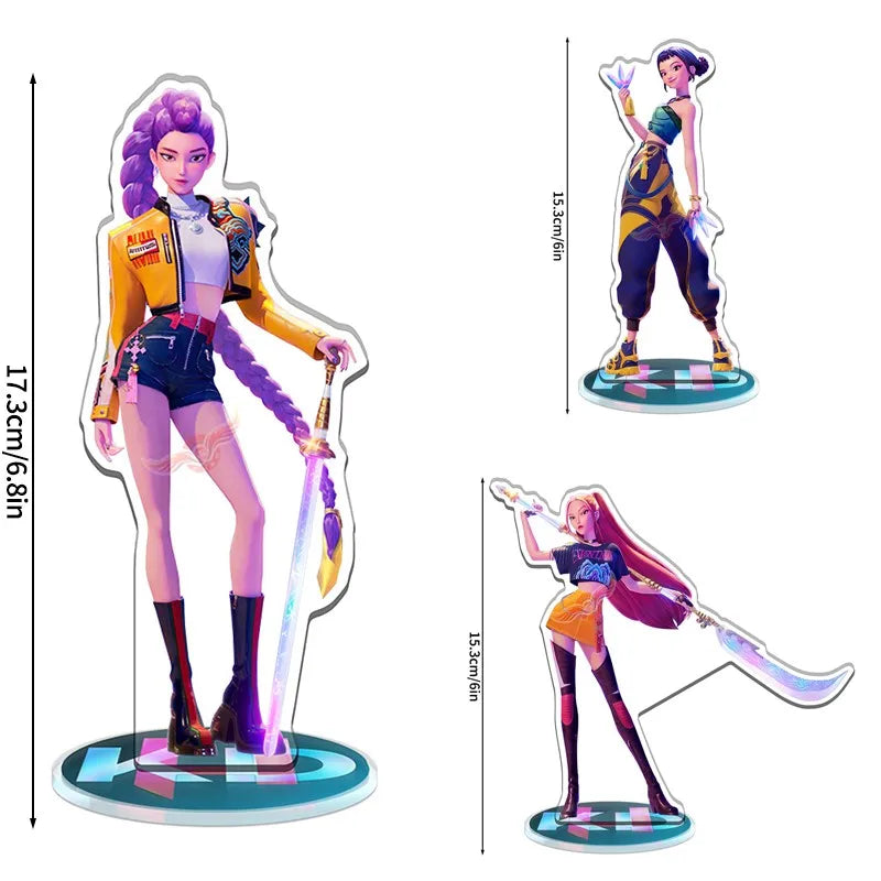 Kpop Demon Party Favors Kpop Keychains Heart Necklace Keychain Gift Kids Birthday Decoration Kpop Keychain for Bags