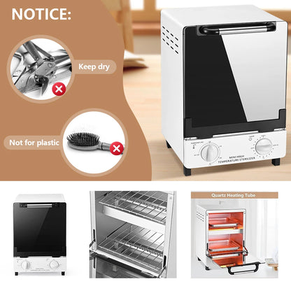 Esterilizador de alta temperatura, esterilizador de calor seco de gran capacidad de 12L con Control de temperatura y temporizado