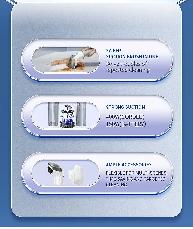 Fabric Cleaning Machine Wired Multifunctional Jet Suction All-in-One Carpet Curtain Sofa Cleaning Machine Household Vacuum Clean