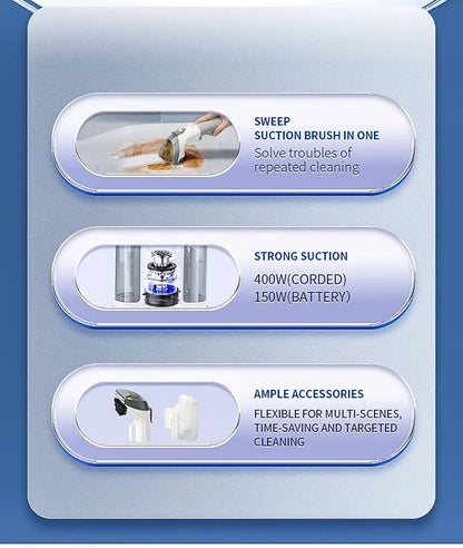 Fabric Cleaning Machine Wired Multifunctional Jet Suction All-in-One Carpet Curtain Sofa Cleaning Machine Household Vacuum Clean