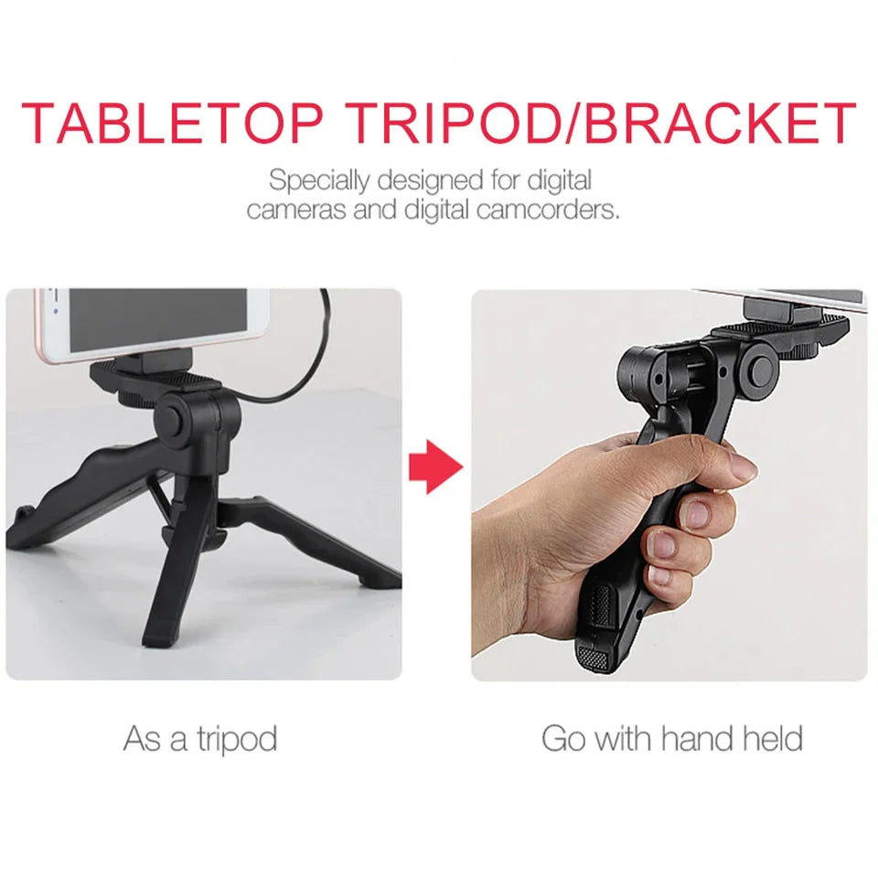 Phone Vlogging Starter Kit: Tripod, Holder, Mini Microphone, LED Light for TikTok Live & YouTube