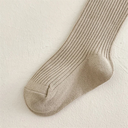 Girls Cotton Tights with Cherry Pattern - Soft Pantyhose for Kids Ages 2-10 Years