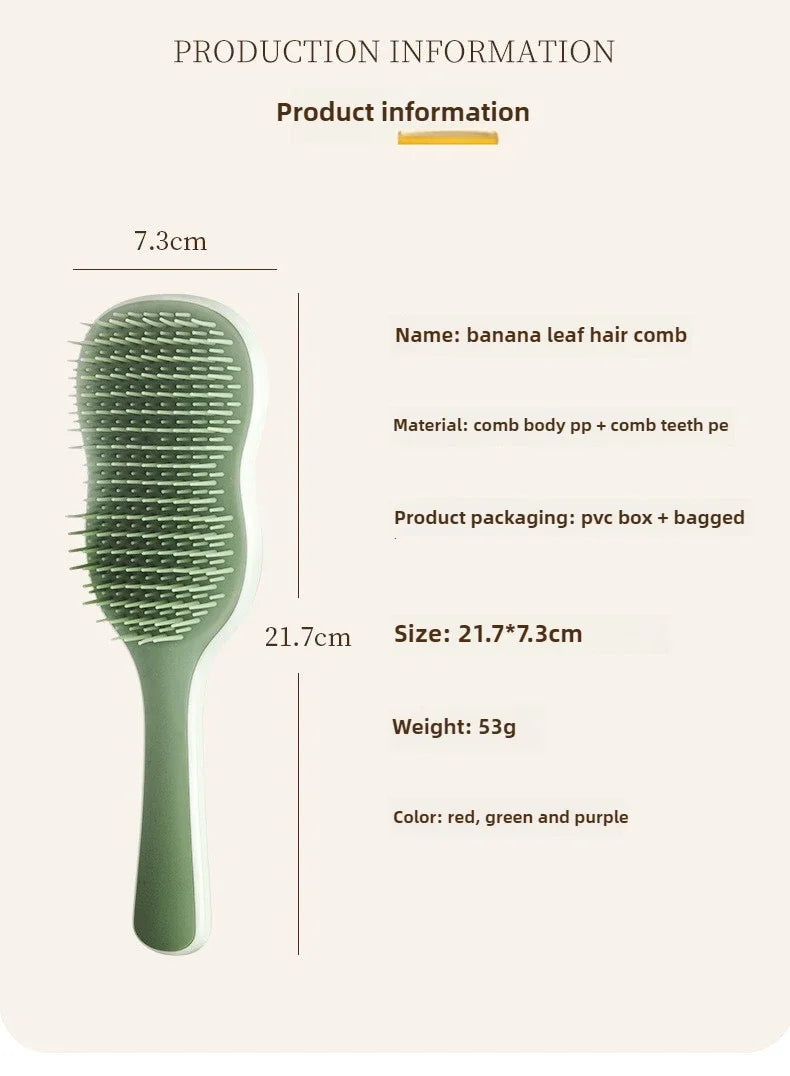 Massage Hair Comb Anti Detangling HairBrush Hair Styling Detangler Fast Blow Drying Curling Hair Brushes Comb Hairdressing Tools