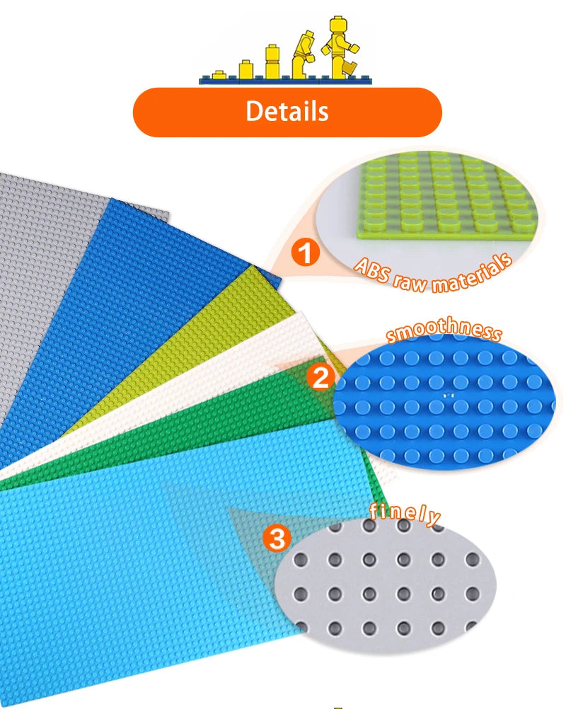 1pcs32 * 64 holes single layer classic block base plate, DIY assembly block wall compatible brand toys Birthday gift gift