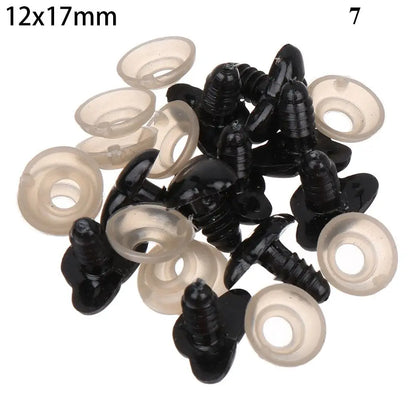 10Pcs Plastic Nose Crafts Doll Triangle Noses Oval Safety Noses Pigs Noses Plush Animal Nose DIY Animals Buttons For Dolls Fox