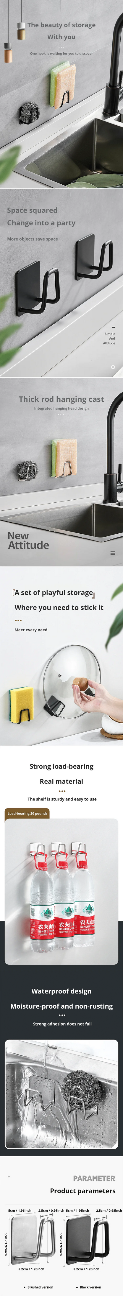 1pc Stainless Steel Sink Sponge Rack For Sponge Steel Wire Ball Draining Paste The Inner Wall Of The Sink Kitchen Supplies