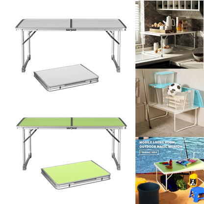 Outdoor Camping Table,Folding Aluminium Table,Small Lightweight Foldable Table Picnic Table for Picnic,Beach,Fishing,Garden,BBQ