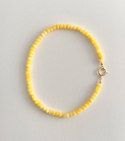 Colored Semi-precious Stone Fashion Necklace 5*8 Cut Natural Stone Beaded Necklace For women, Luxury Handmade  Jewelry