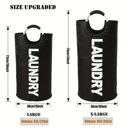 Large Laundry Hamper 115L Collapsible Laundry Bag with Comfortable Handle Folding Laundry Basket Dirty Clothes Storage Bin