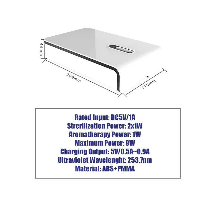 Multi Strong unction UV Light Mobile Phone Mask Sterilizer Portable Cell Phone Sterilizer With USB Charging For SmartPhone