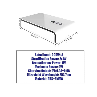 Multi Strong unction UV Light Mobile Phone Mask Sterilizer Portable Cell Phone Sterilizer With USB Charging For SmartPhone