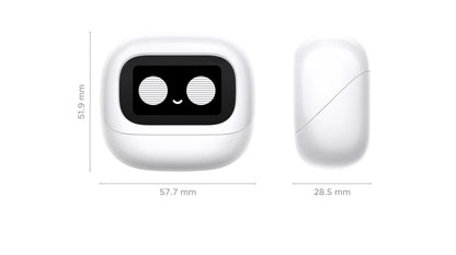 UGREEN Lightbuds Semi-open Adaptive Active Noise Cancellation ANC Wireless Bluetooth Earphones With LCD Full Color Smart Screen