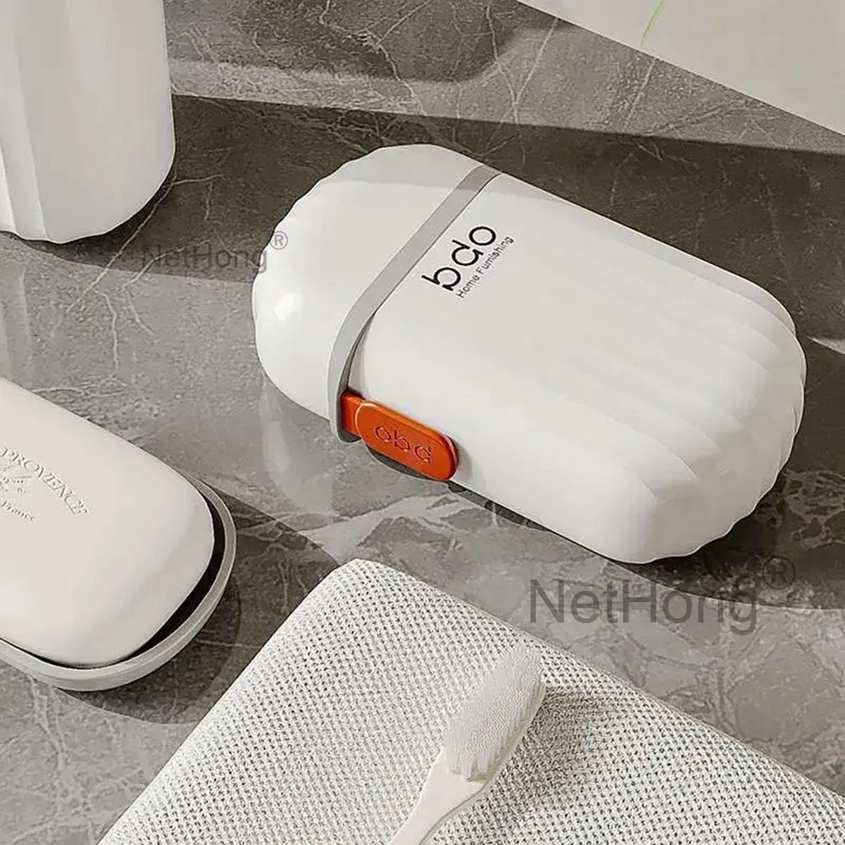Light Luxury Travel Soap Box Double Drains Soap Holders Soap Dishes Outdoor UK