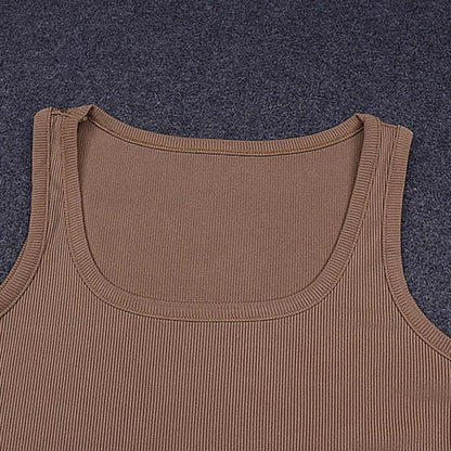 Sleeveless Knit Bodysuit - Sexy Off Shoulder Halter Top for Women