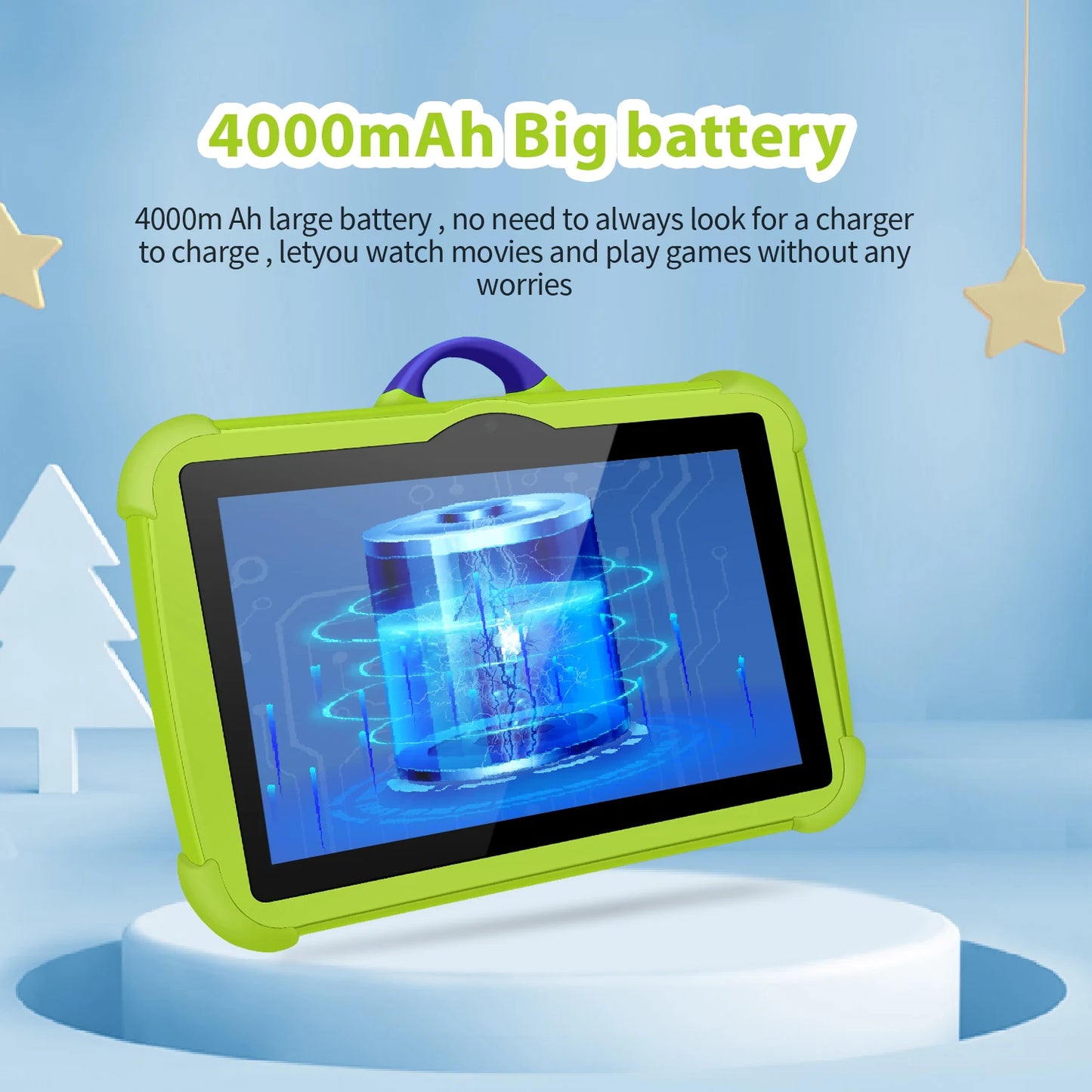 2024 New 5G WiFi 7 Inch Google Tablet For Children Learning Education Kids Tablets Quad Core 4GB RAM 64GB ROM Dual BOW Cameras