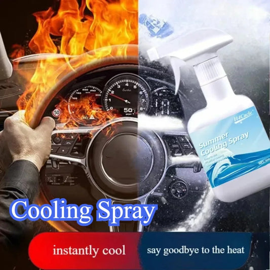 Summer Cooling Spray Car Seat Coolant Hot Days Interior Household Pool Courtyard Outdoor SportsPet Shoes Quick Cooling Agent