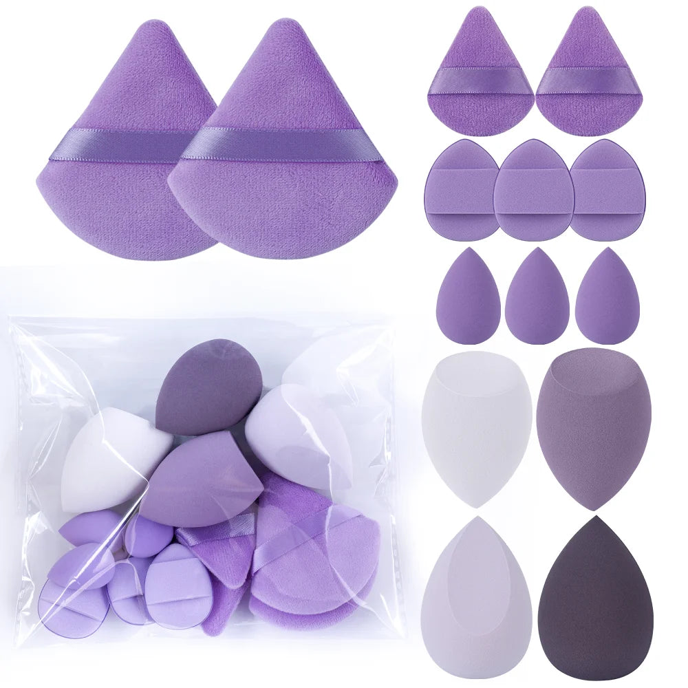 3-20PCS Makeup Brushes Set Eye Shadow Foundation Blush Highlighter Concealer Brush Female Beauty Tool Beauty Sponges Thumb Puffs