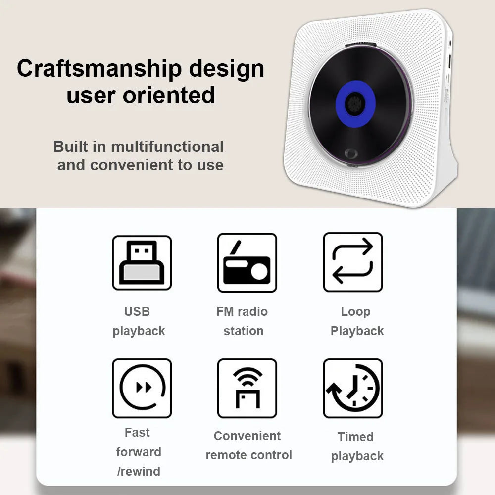 Rechargeable Player With Bluetooth Portable Personal Cd Players For Car UK