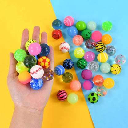 10-50Pcs Rubber Bouncy Ball Kids Favors Summer Birthday Party Gift for Guests Goody Pinata Fillers Prizes Bouncing Ball Toy 25mm