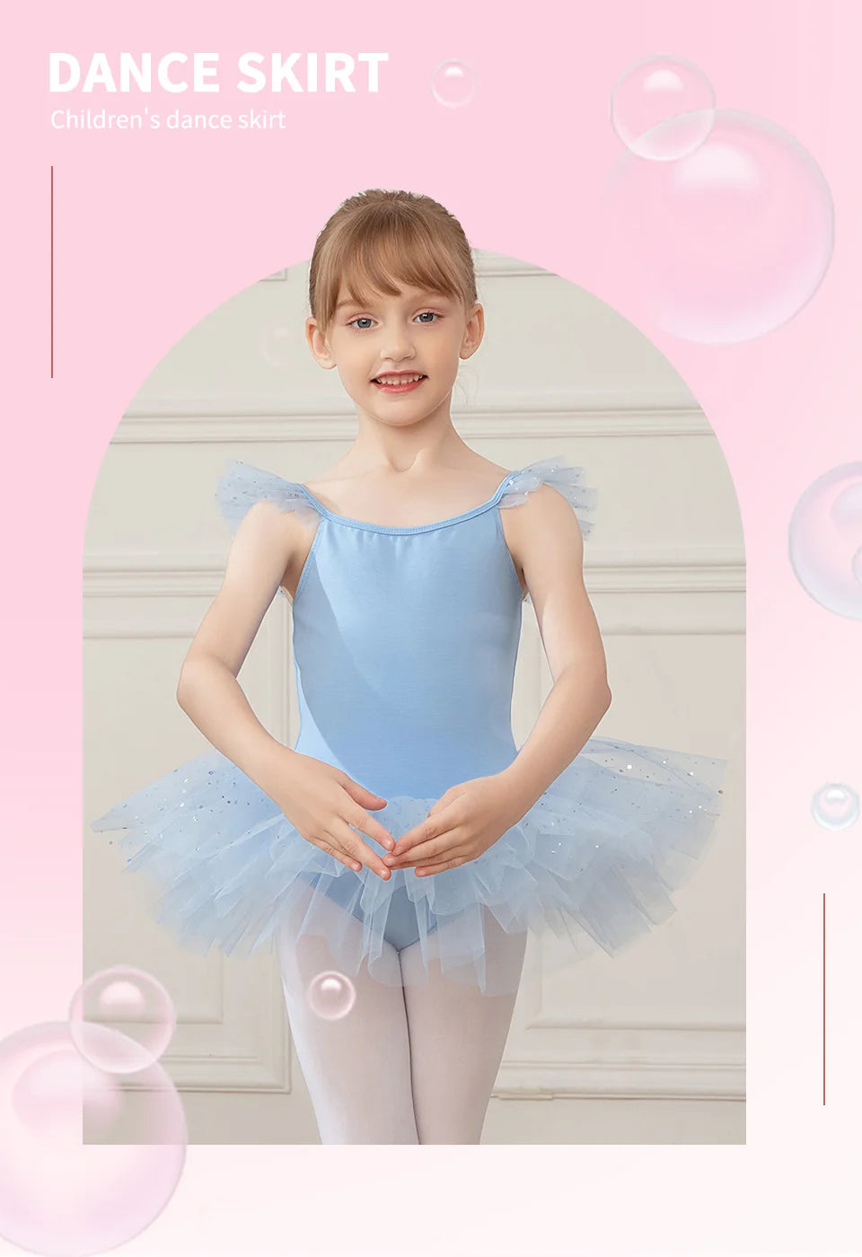 Girls Ballet Leotards Ballet Tutu Dress For Kids Dance Clothes With Skirt Gymnastics Dancewear Balleriana Clothes Short Sleeves