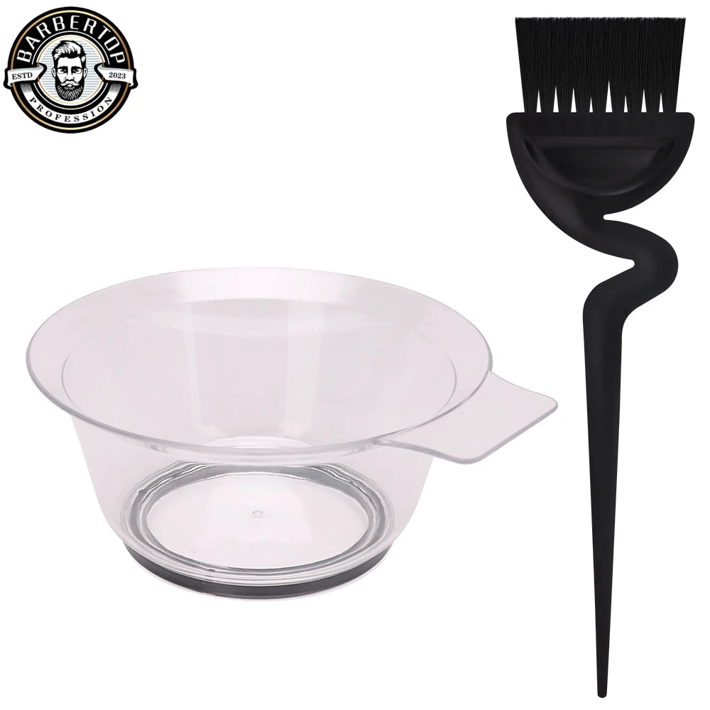 Professional Hair Coloring Bowl For Salon Mixing Barber Coloring Hair Dye Brush And Bowl Fashion Hairstyle Design Tool